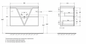 Тумба-умывальник подвесная BelBagno VITTORIA 90 Toros Bianco VITTORIA-900-2C-SO-TB-P+ Тумба-умывальник подвесная BelBagno VITTORIA 90 Toros Bianco VITTORIA-900-2C-SO-TB-P+, 2