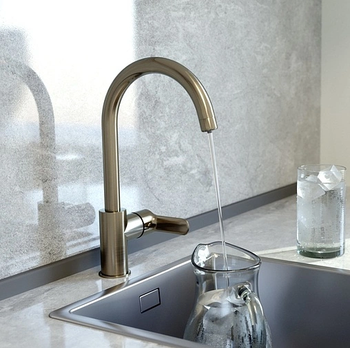 Смеситель для кухни с подключением к фильтру IDDIS Cuba сатин CUBBNFJi05 Смеситель для кухни с подключением к фильтру IDDIS Cuba сатин CUBBNFJi05