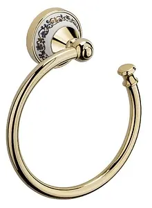 Полотенцедержатель Fixsen Bogema gold золото/белый FX-78511G, 1