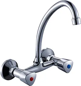 Смеситель для кухни настенный Rossinka хром N02-73, 1