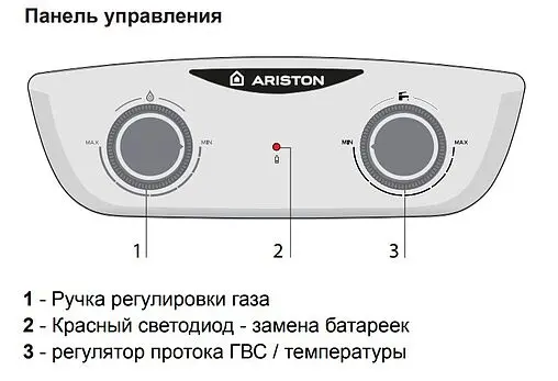 Водонагреватель проточный газовый Ariston Fast 10L NG 3632710
