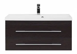 Тумба-умывальник подвесная Aquanet Нота 90 венге 00171493+00204119 Тумба-умывальник подвесная Aquanet Нота 90 венге 00171493+00204119, 5