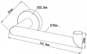 Держатель туалетной бумаги Swedbe Attribut хром 9801 Держатель туалетной бумаги Swedbe Attribut хром 9801, 2