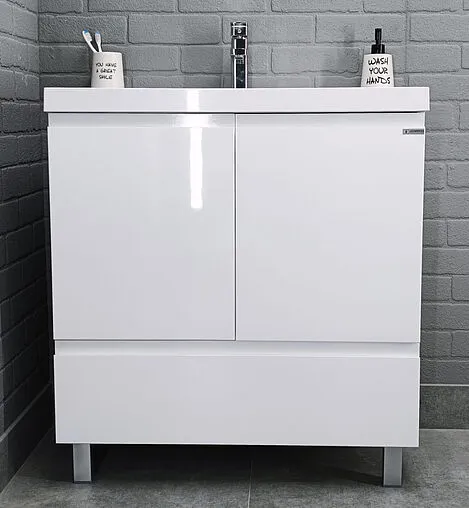 Тумба-умывальник напольный Домино Graffo 80 белый DGr2402T+4670142930037