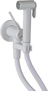 Гигиенический душ со смесителем Gattoni Circle Two белый матовый RT010BO, 1