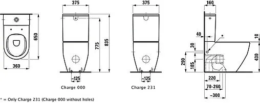 Чаша унитаза Laufen Pro белый 8.2596.2.000.000.1
