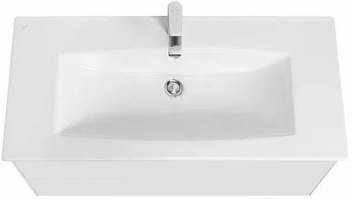 Тумба под умывальник подвесная Aquaton Сохо 100 белый глянец 1A258201AJ010