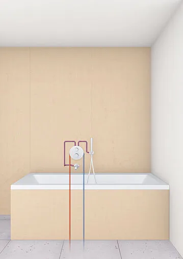 Смеситель для ванны скрытого монтажа Grohe Lineare хром 19297000 Смеситель для ванны скрытого монтажа Grohe Lineare хром 19297000