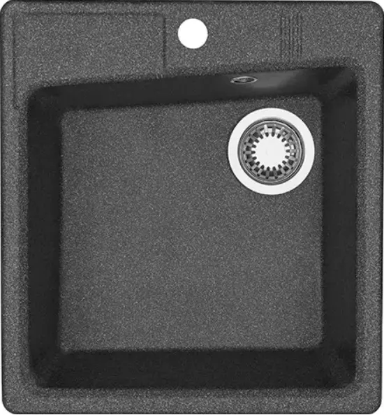 Мойка кухонная Aquaton Парма 47 графит 1A713032PM210 Мойка кухонная Aquaton Парма 47 графит 1A713032PM210