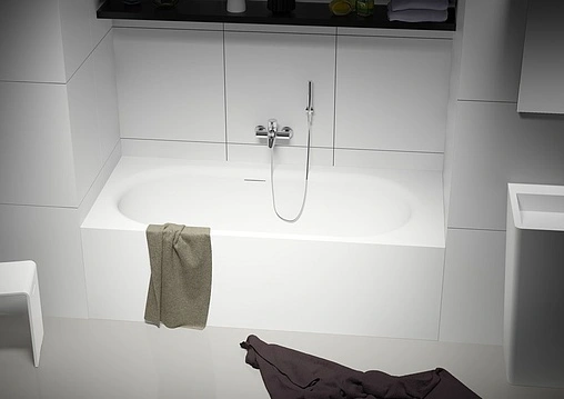 Ванна отдельностоящая из искусственного камня Riho Madrid 180x86 белый B124001105