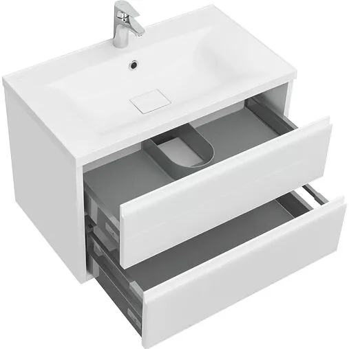 Тумба-умывальник подвесная Aquaton Римини 80 белый 1A226701RN010+