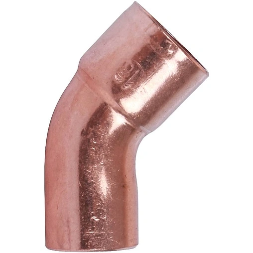 Отвод пайка однораструбный 18мм угол 45° Sanha 5040 1504018