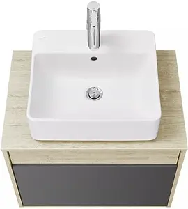 Тумба-умывальник подвесная Aquaton Лофт Урбан 65 графит/орегон 1A2540K1LQX60, 3