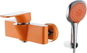 Смеситель для душа D&K Berlin Kunste оранжевый/хром DA1433113 Смеситель для душа D&K Berlin Kunste оранжевый/хром DA1433113, 1