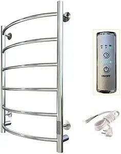 Полотенцесушитель электрический лесенка Тругор Пэк сп 5 80х50 32 мм полированная сталь Полотенцесушитель электрический лесенка Тругор Пэк сп 5 80х50 32 мм полированная сталь, 3