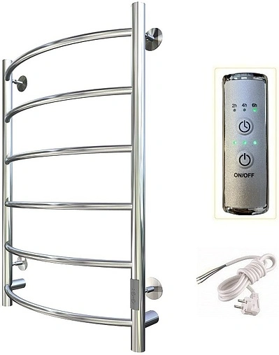 Полотенцесушитель электрический лесенка Тругор Пэк сп 5 80х50 32 мм полированная сталь