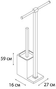 Ёршик для унитаза Fixsen Rainbow белый FX-32-02 Ёршик для унитаза Fixsen Rainbow белый FX-32-02, 3