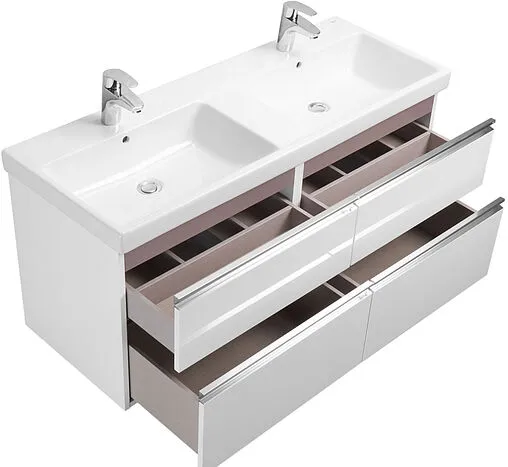 Тумба под умывальник подвесная Roca The Gap 120 белый глянец ZRU9307637