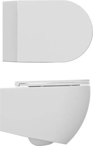 Унитаз подвесной безободковый ISVEA Infinity Vortex белый матовый 10NF02003-2L