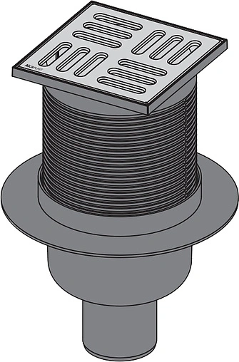 Трап вертикальный Set AlcaPlast 100x100мм APV2