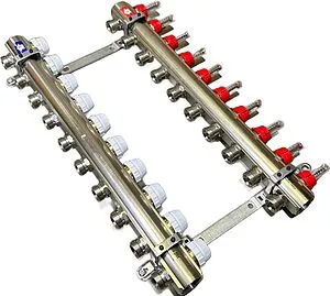 Группа коллекторная с расходомерами 10 отводов 1"в/в x ¾"ек Uni-fitt 440I4310 Группа коллекторная с расходомерами 10 отводов 1"в/в x ¾"ек Uni-fitt 440I4310, 1