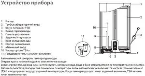 Водонагреватель накопительный электрический Ballu BWH/S 80 Artendo DH Водонагреватель накопительный электрический Ballu BWH/S 80 Artendo DH, 5