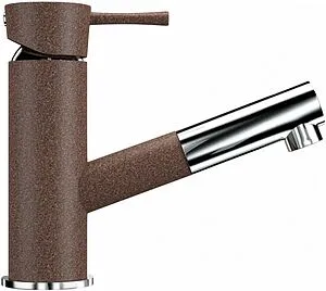 Смеситель для кухни с выдвижным изливом Ulgran терракот U-009-307 Смеситель для кухни с выдвижным изливом Ulgran терракот U-009-307, 4