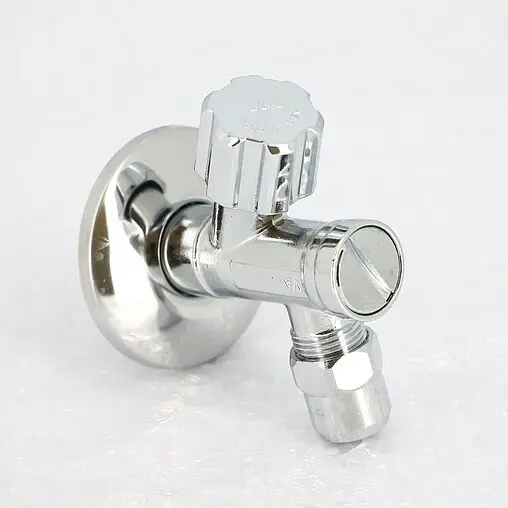 Вентиль регулирующий угловой с фильтром ½"н x ⅜"н x 10ц хром Uni-fitt 186F2500