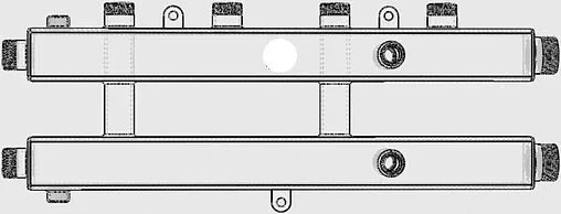 Коллектор распределительный 3 контура 1¼&quot;н x 1&quot;н Север-КМ2+1 1925075