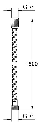 Шланг для душа Grohe Relexaflex 150см белый 28151L00