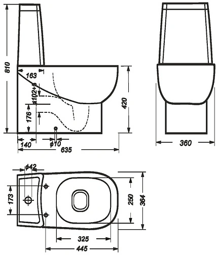 Унитаз-компакт Sanita Luxe Infinity белый INFSLCC01040522