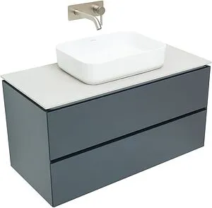 Тумба-умывальник подвесной Allen Brau Infinity 100 антрацит 1.21003.AM+, 5