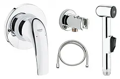 Гигиенический душ со смесителем Grohe BauCurve хром 123072 Гигиенический душ со смесителем Grohe BauCurve хром 123072