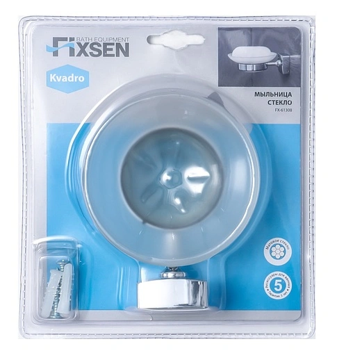 Мыльница Fixsen Kvadro хром FX-61308 Мыльница Fixsen Kvadro хром FX-61308