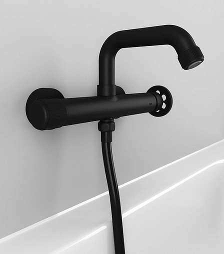 Смеситель для ванны IDDIS Grange чёрный матовый GRABLR2i02WA