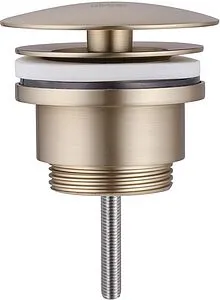 Выпуск без перекрытия для раковины без перелива Abber BEQUEM золото матовое AF0012G Выпуск без перекрытия для раковины без перелива Abber BEQUEM золото матовое AF0012G, 1