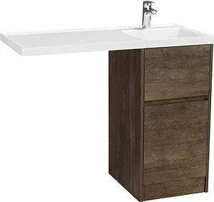 Тумба-умывальник напольная над стиральной машиной Aquaton Лондри 105 R дуб кантри 1A2670K1LHDY0+ Тумба-умывальник напольная над стиральной машиной Aquaton Лондри 105 R дуб кантри 1A2670K1LHDY0+, 1