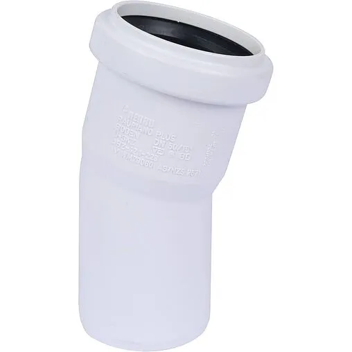 Отвод внутренний бесшумный D=75мм Угол 15° Rehau Raupiano Plus 11211441002