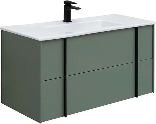 Тумба под умывальник подвесная Allen Brau Reality 100 олива 1.32007.CGM