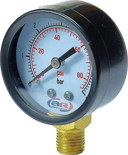 Манометр радиальный AQUAMOTOR 50мм 6 бар ¼&quot; AR112010