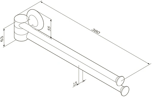 Полотенцедержатель Am.Pm Like хром A8032600