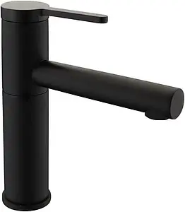 Смеситель для раковины Bravat чёрный матовый F1410445BW-RUS Смеситель для раковины Bravat чёрный матовый F1410445BW-RUS, 1