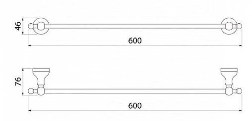 Полотенцедержатель IDDIS Retro хром RETSS10i49