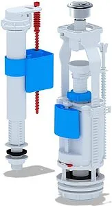 Комплект арматуры для бачка двухрежимный ½&quot; пластик нижний Ани Пласт WC9510C, 1