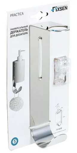 Держатель для дозатора с крючком Fixsen Practica хром FX-800B