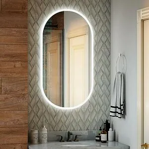 Зеркало с подсветкой Continent Delight Led 55x100 с подогревом белый ЗЛП520 Зеркало с подсветкой Continent Delight Led 55x100 с подогревом белый ЗЛП520, 4