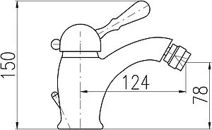 Смеситель для биде Rav Slezak Labe чёрный матовый/хром L545.5KCMATC Смеситель для биде Rav Slezak Labe чёрный матовый/хром L545.5KCMATC, 2