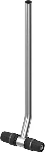 Тройник push-fit радиаторный с хромированной трубкой 16мм x 15мм TECElogo 8740403