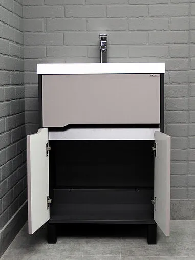 Тумба под умывальник напольный Домино Karat 60 серый тауп DK3212T