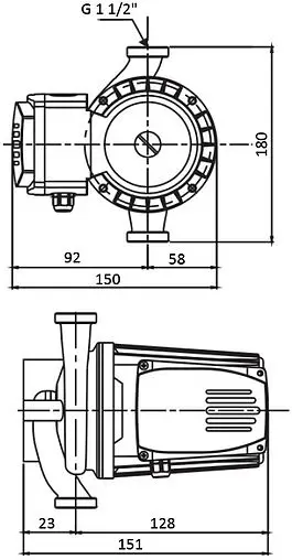 Насос циркуляционный Shinhoo BASIC 25-12S 71211010 Насос циркуляционный Shinhoo BASIC 25-12S 71211010